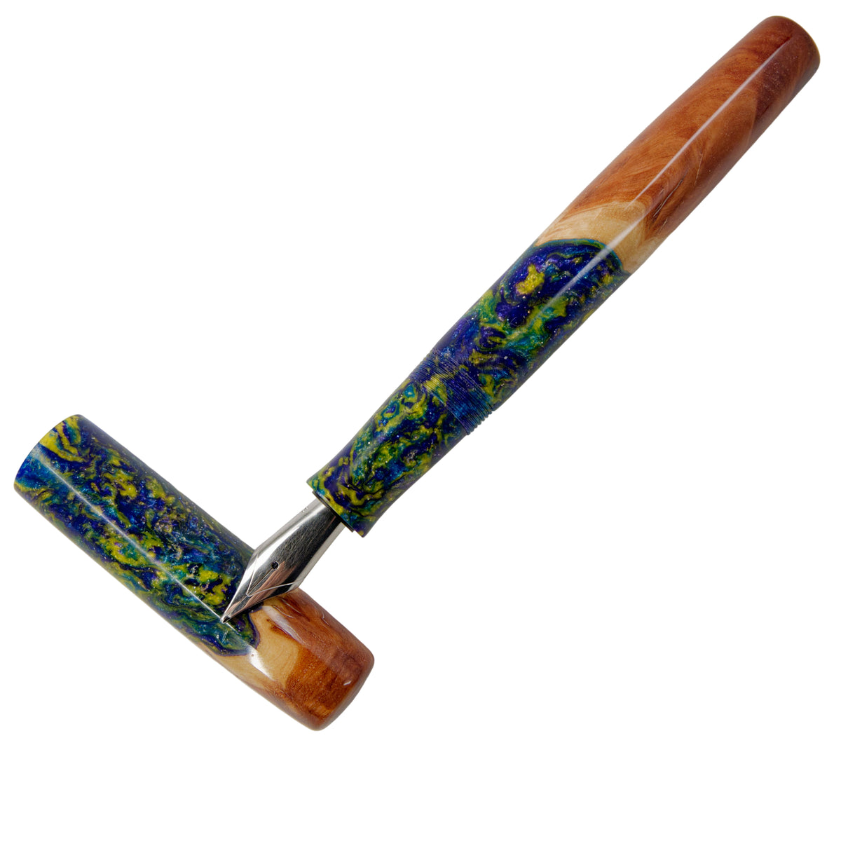 Fountain Pen Wood Hybrid Northern Lights.