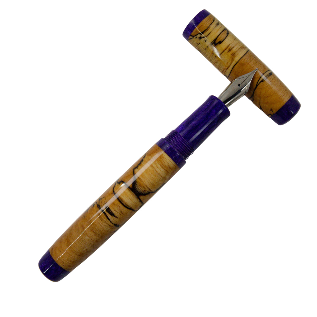 Wood Series Spattered Silver Birch. - Silverburl Pens