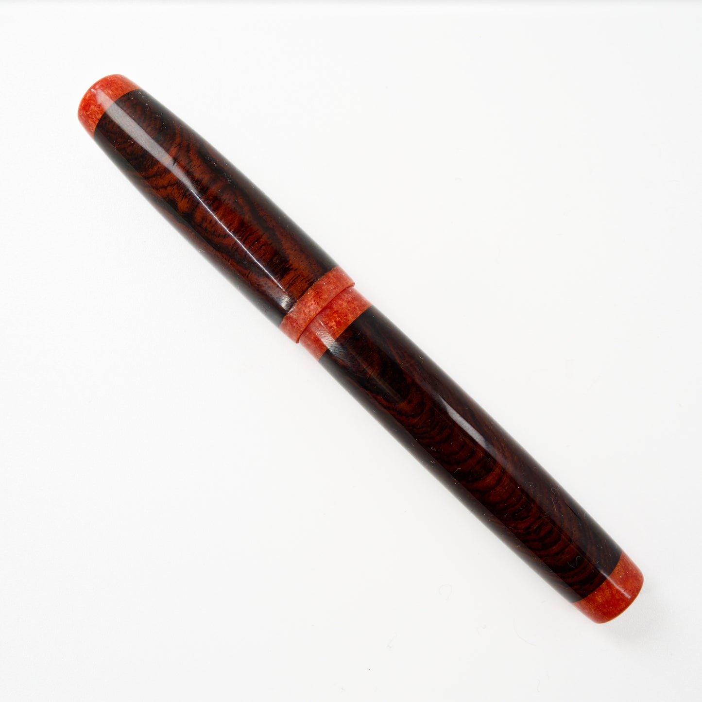 Wood Series Mexican Cocobolo Fountain pen - Silverburl Pens