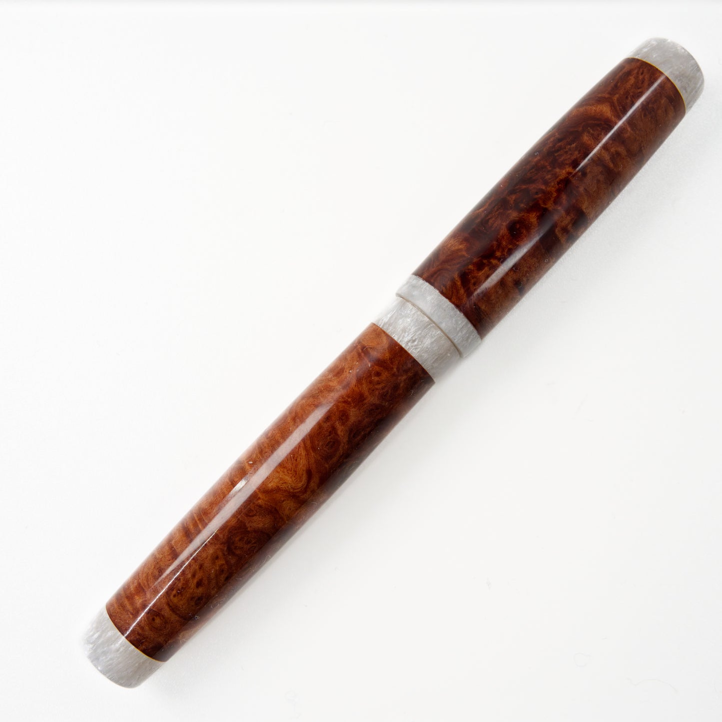 Wood Series Brown Mallee Burl Fountain Pen. - Silverburl Pens