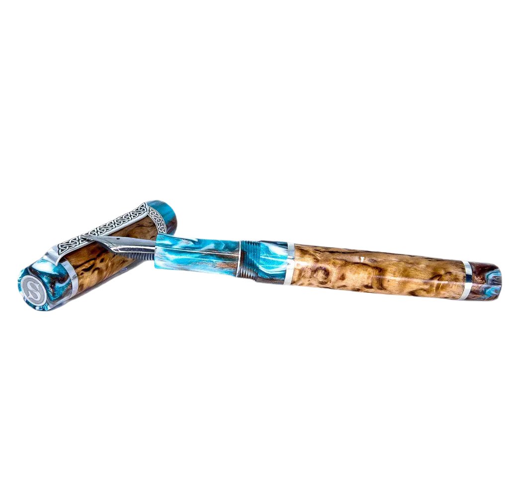 Wood Series  Curly Karelian Birch, resin