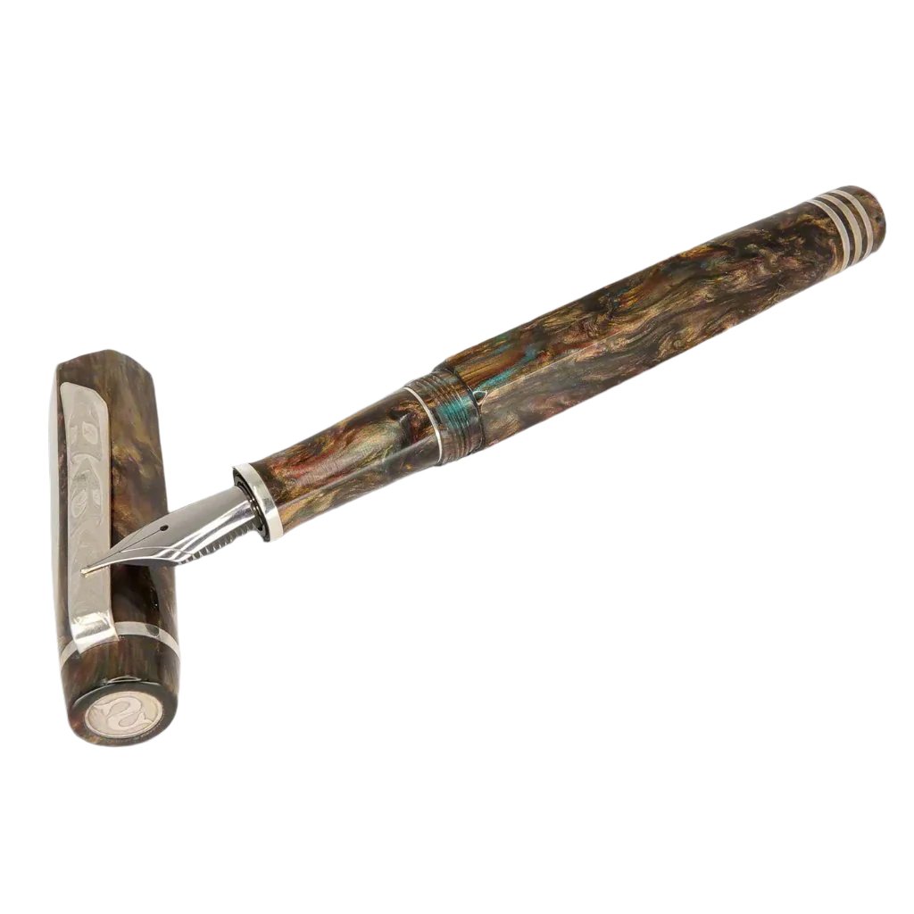 Hexagon Pens Forged Patina