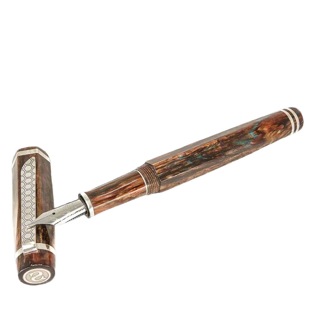 Hexagon Pens Forged Patina Hexagon