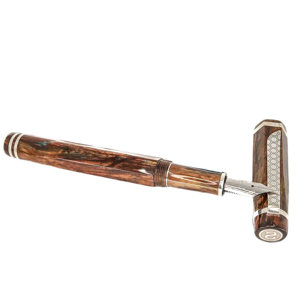 Hexagon Pens Forged Patina Hexagon