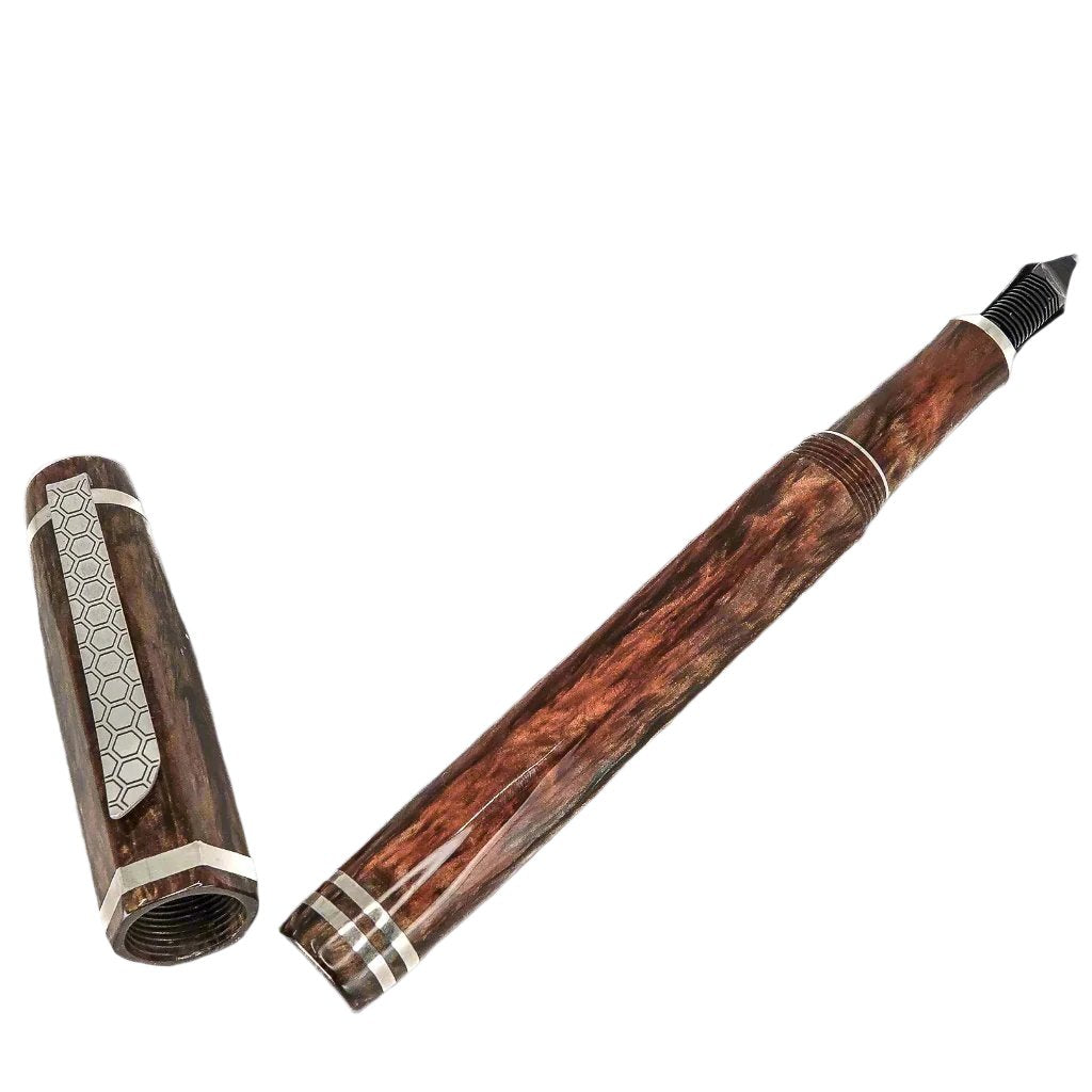 Hexagon Pens Forged Patina Hexagon