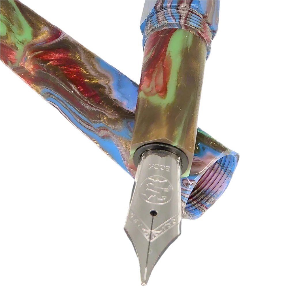 Unique Geometric Hexagon Fountain Pen – HQ621B – Fine/Medium Nib – Fast Shipping