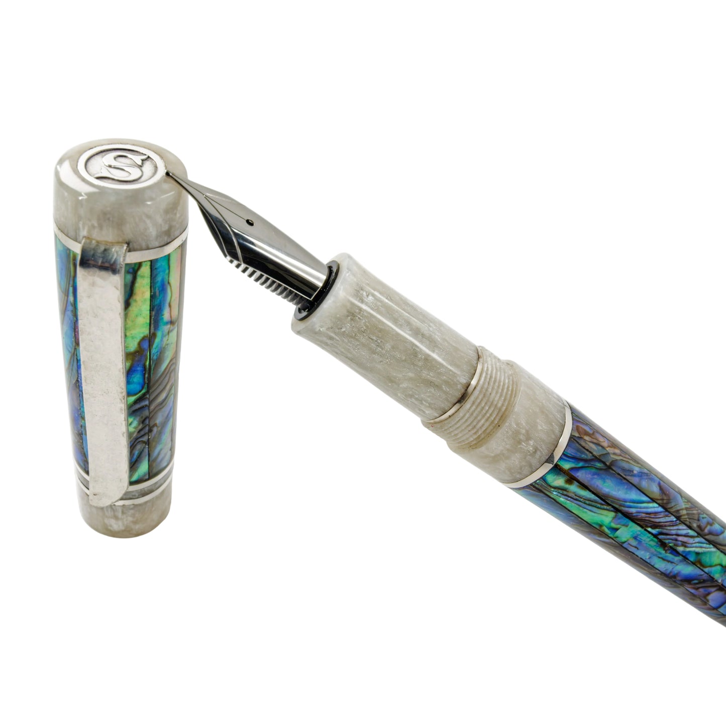 Bamaluz Abalone Rainbow Fountain Pen.