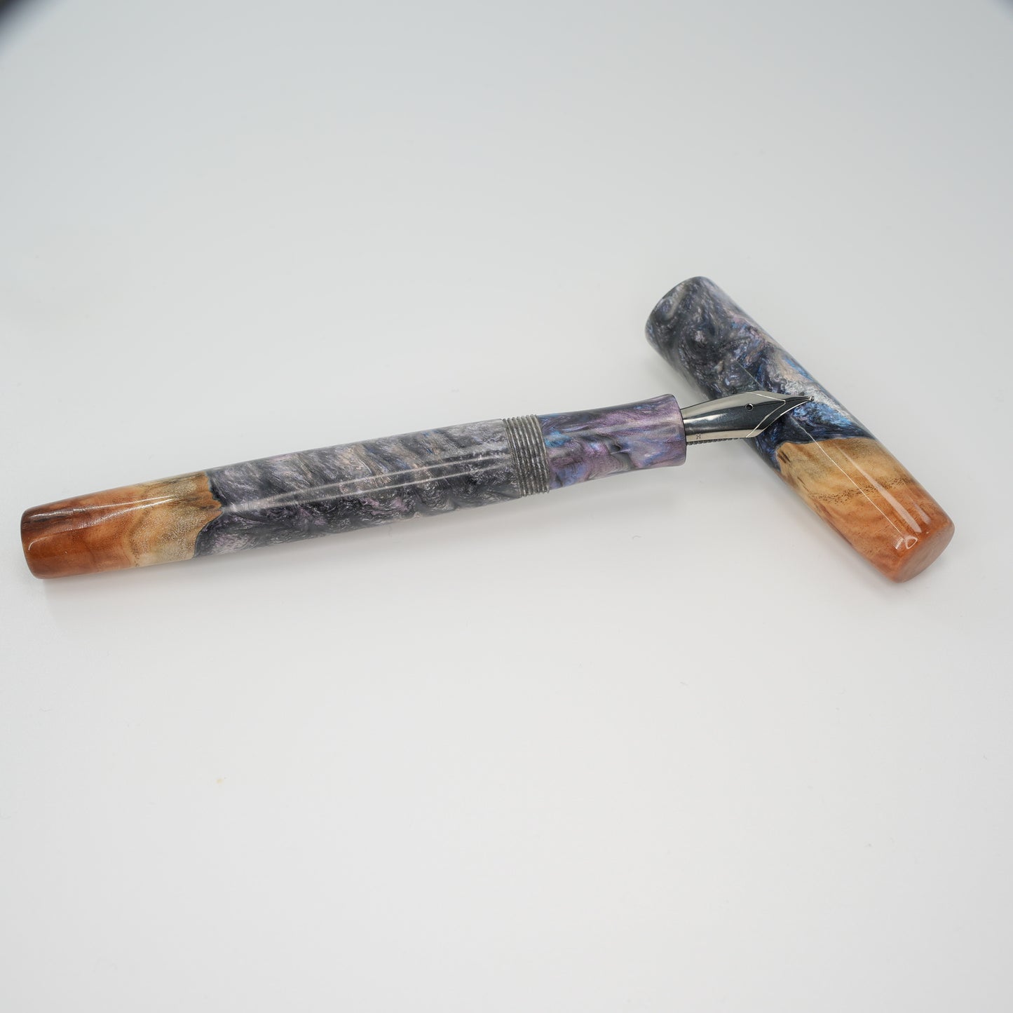 Silver Gimlet Burl and surreal Jewel Acrylic Hybrid