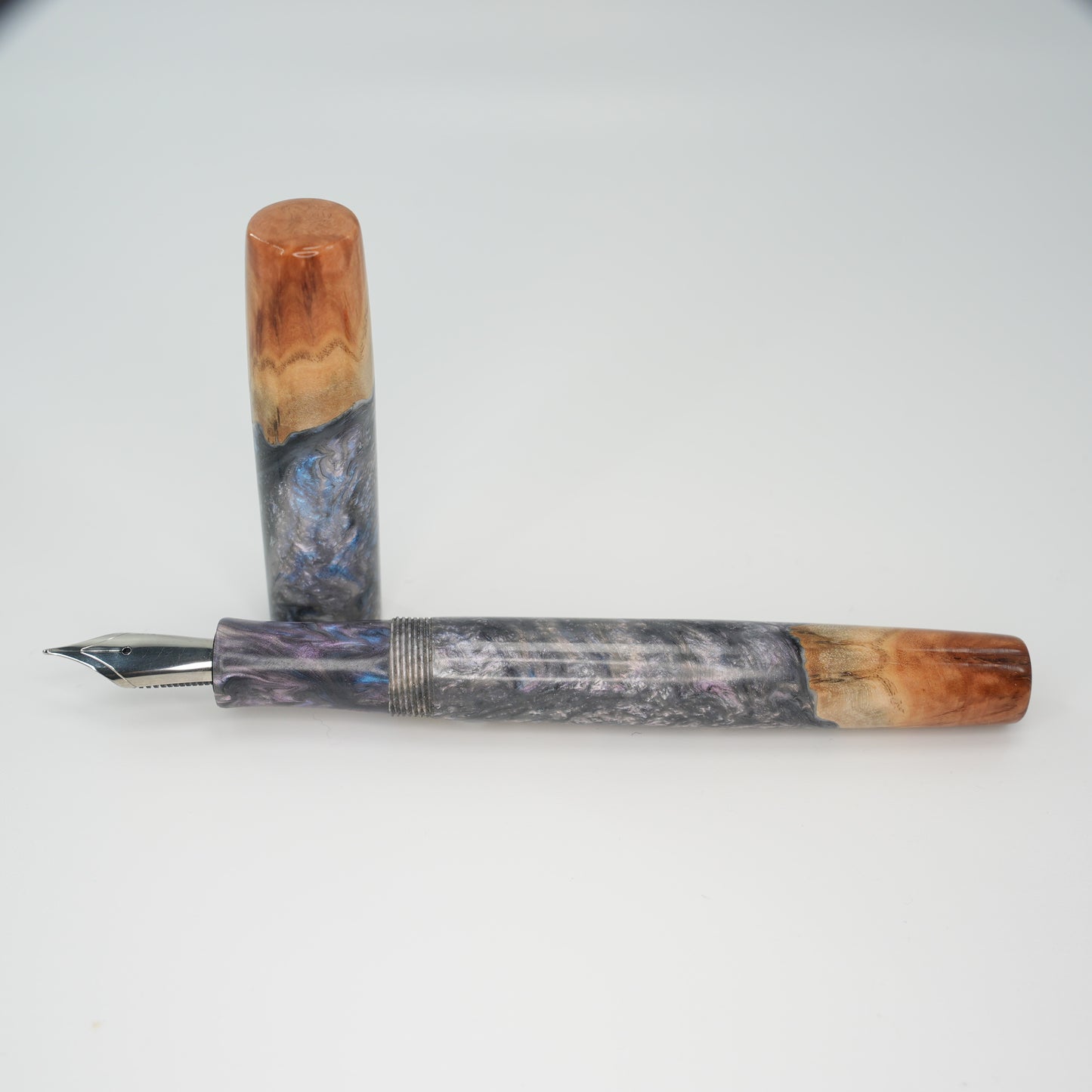 Silver Gimlet Burl and surreal Jewel Acrylic Hybrid
