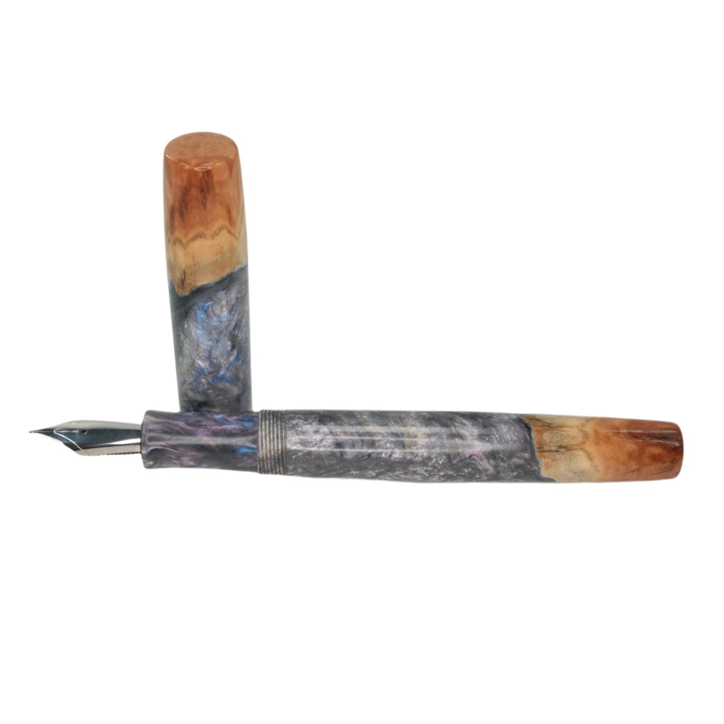 Custom order for Simon Red Mallee Burl and Jewel like acrylic 2 pens