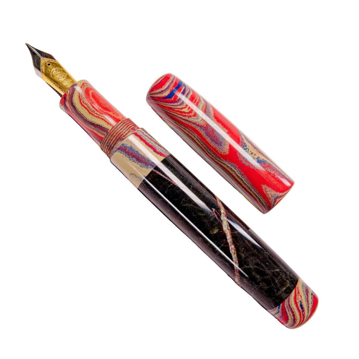 Cornish Serpentine Fountain Pen.