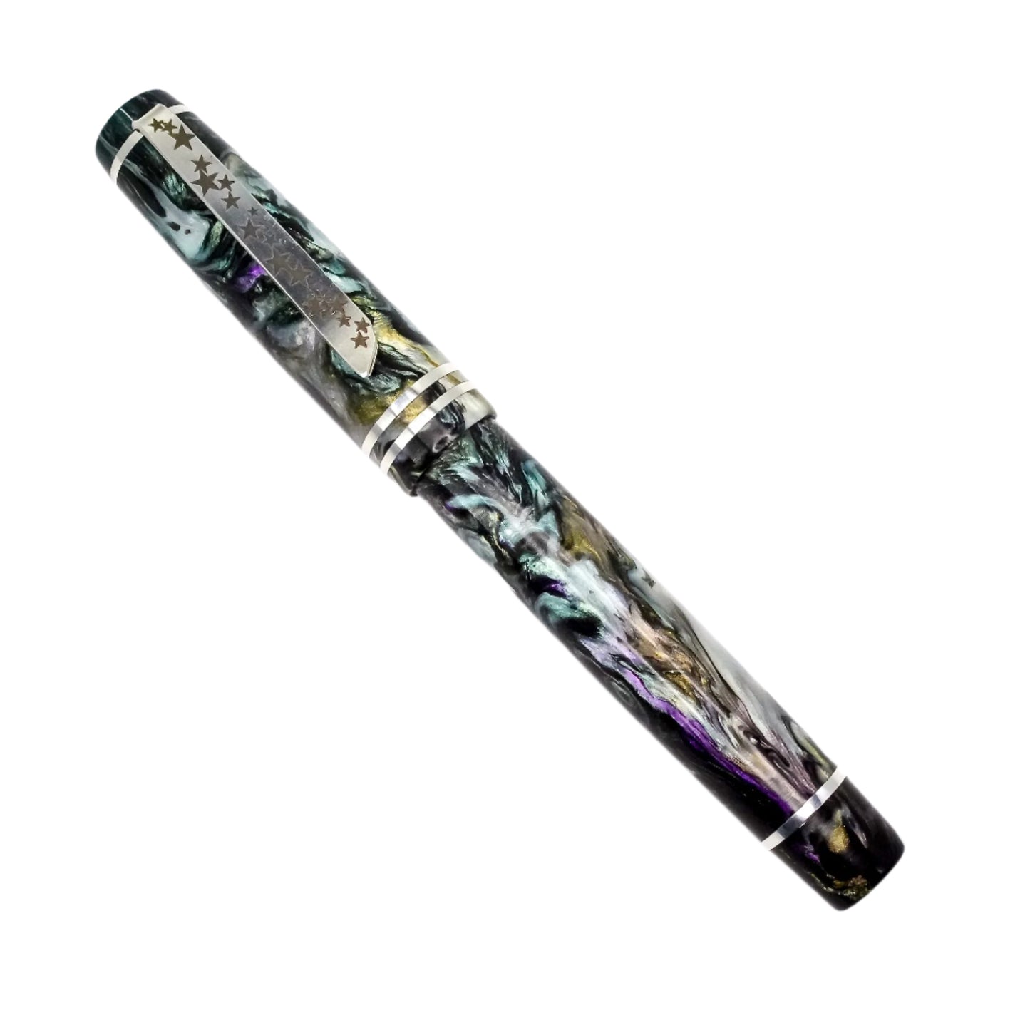 Silver Series Black Mother of Pearl, size 8 nib.