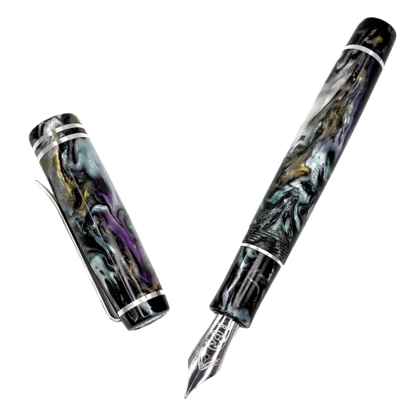 Silver Series Black Mother of Pearl, size 8 nib.