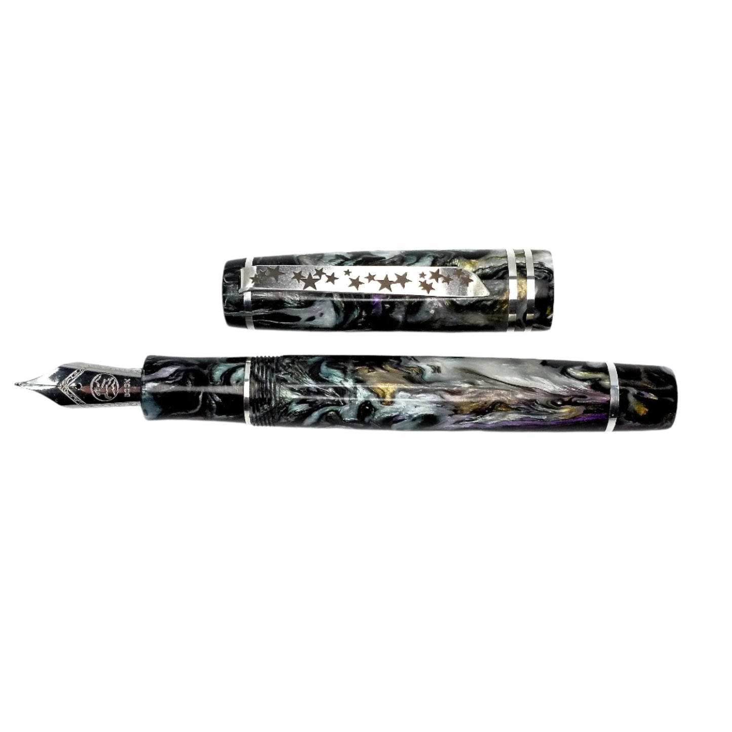 Silver Series Black Mother of Pearl, size 8 nib.