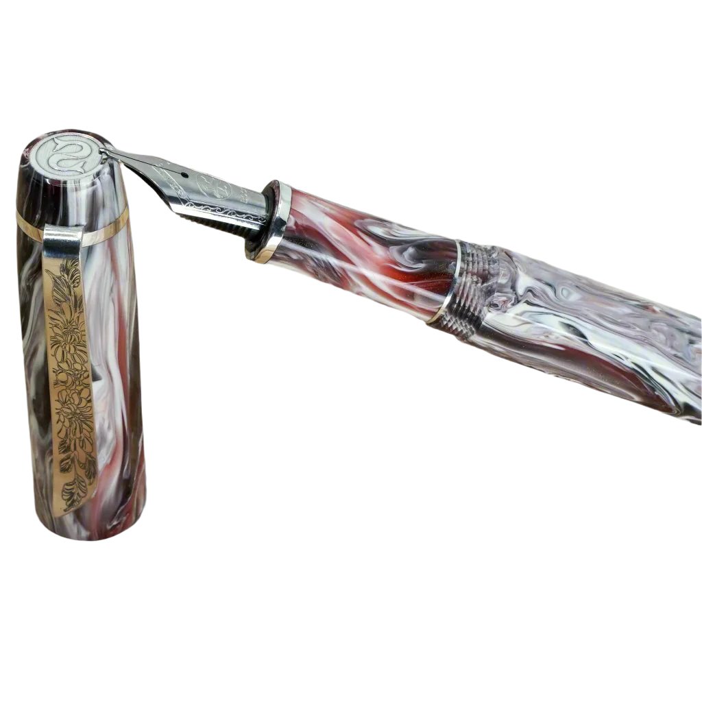Black Cherry Koi Nonagon Pens