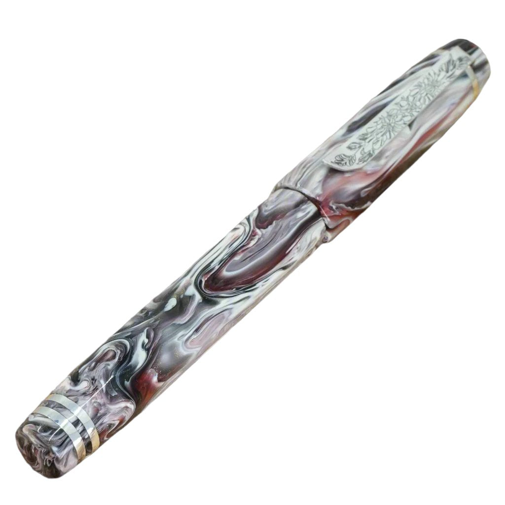Black Cherry Koi Nonagon Pens