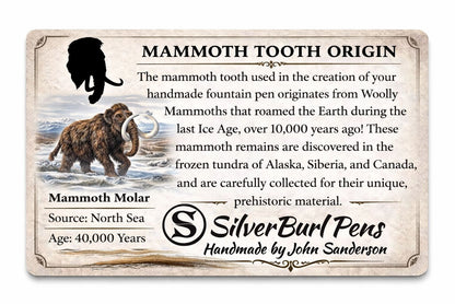 Wooly Mammoth Tooth Fountain pen, No 3