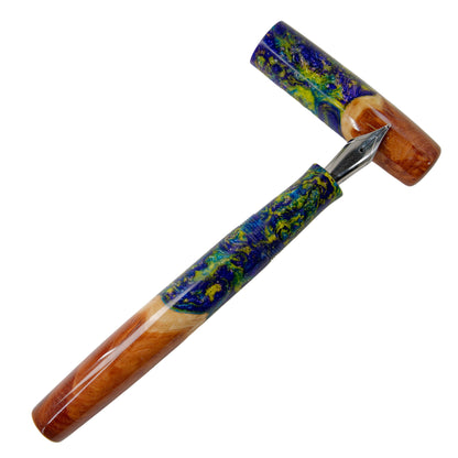 Fountain Pen Wood Hybrid Northern Lights.