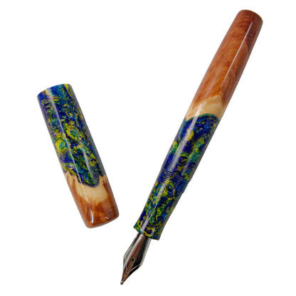 Fountain Pen Wood Hybrid Northern Lights.