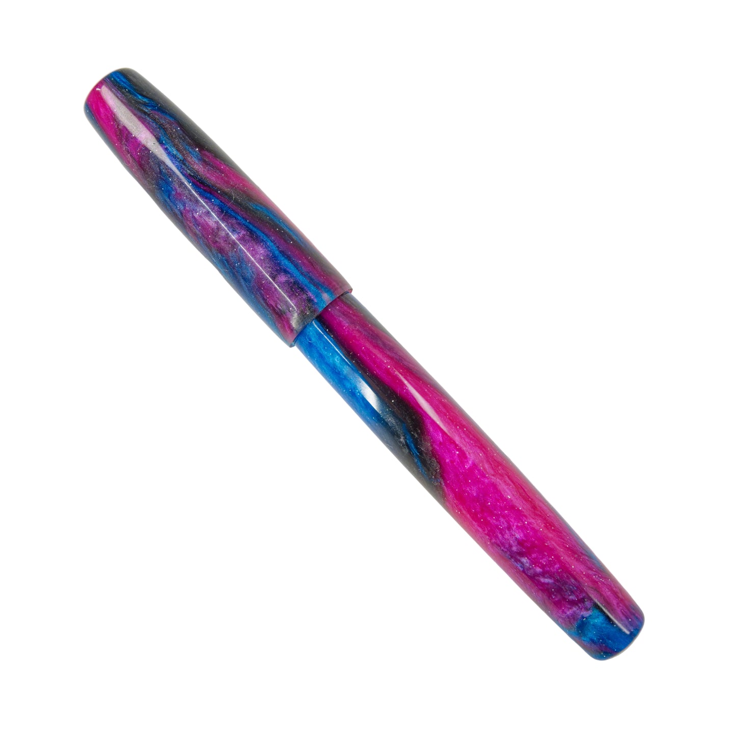 Cobalt and Coral Simply Elegant Fountain Pen