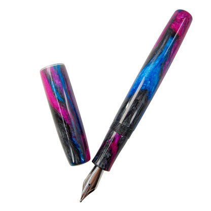 Cobalt and Coral Simply Elegant Fountain Pen
