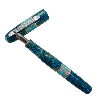 Premium Argentium Silver Fountain Pen, Opal Glory.