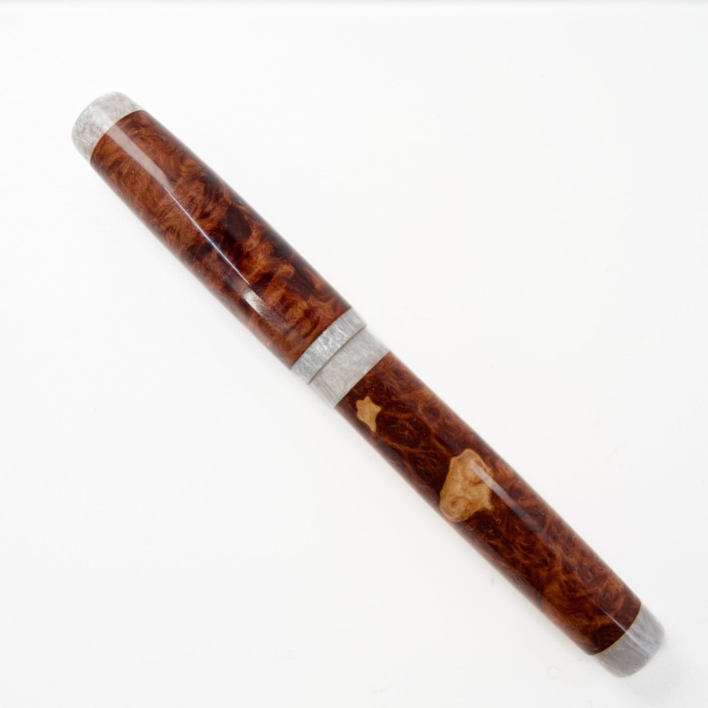 Wood Series Brown Mallee Burl Fountain Pen.