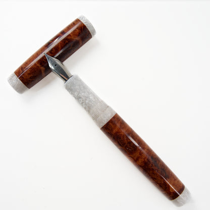 Wood Series Brown Mallee Burl Fountain Pen.