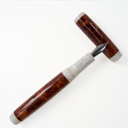 Wood Series Brown Mallee Burl Fountain Pen.