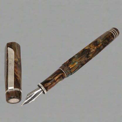 Hexagon Pens Forged Patina