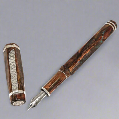 Hexagon Pens Forged Patina Hexagon