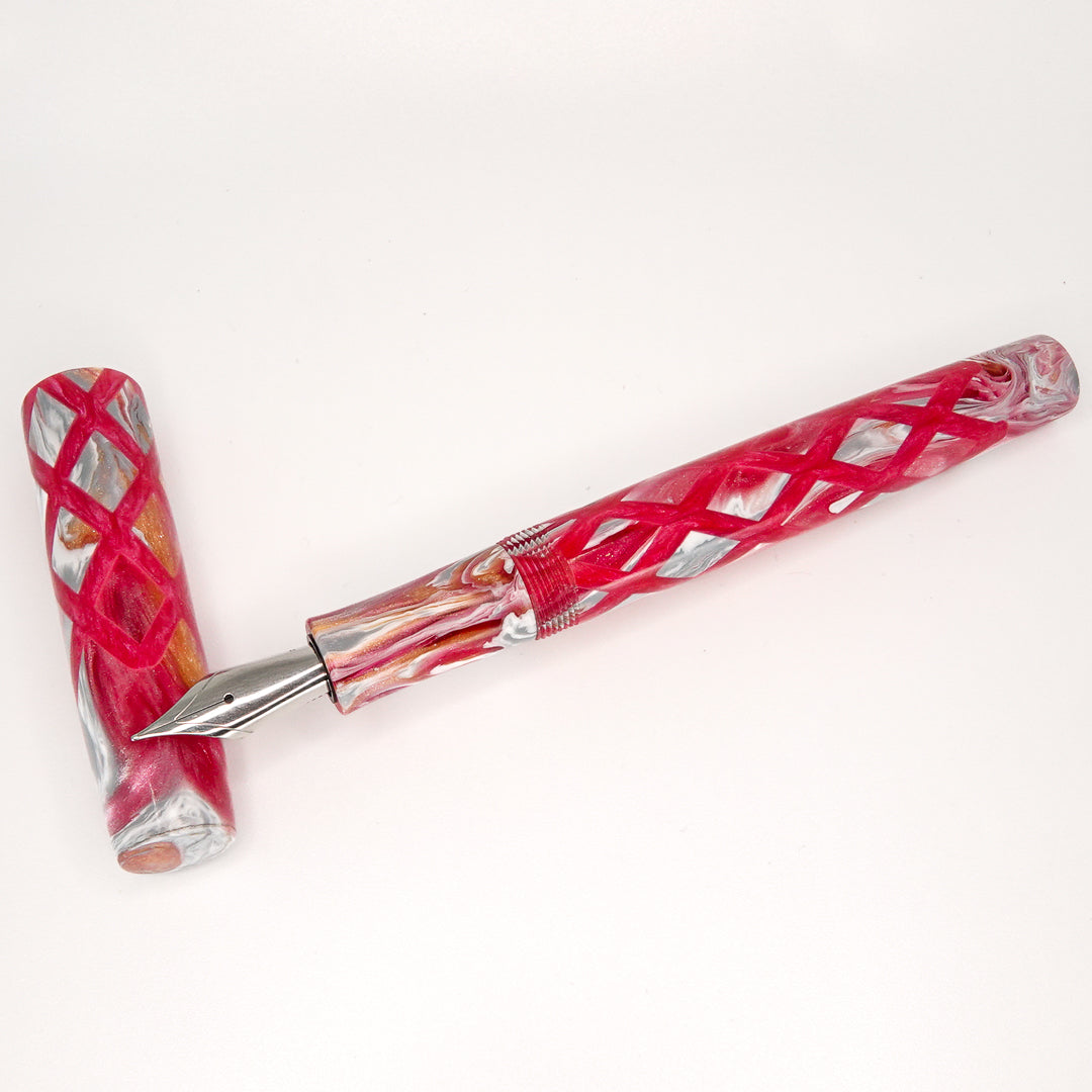 Inca Rose Harlequin stepless 14