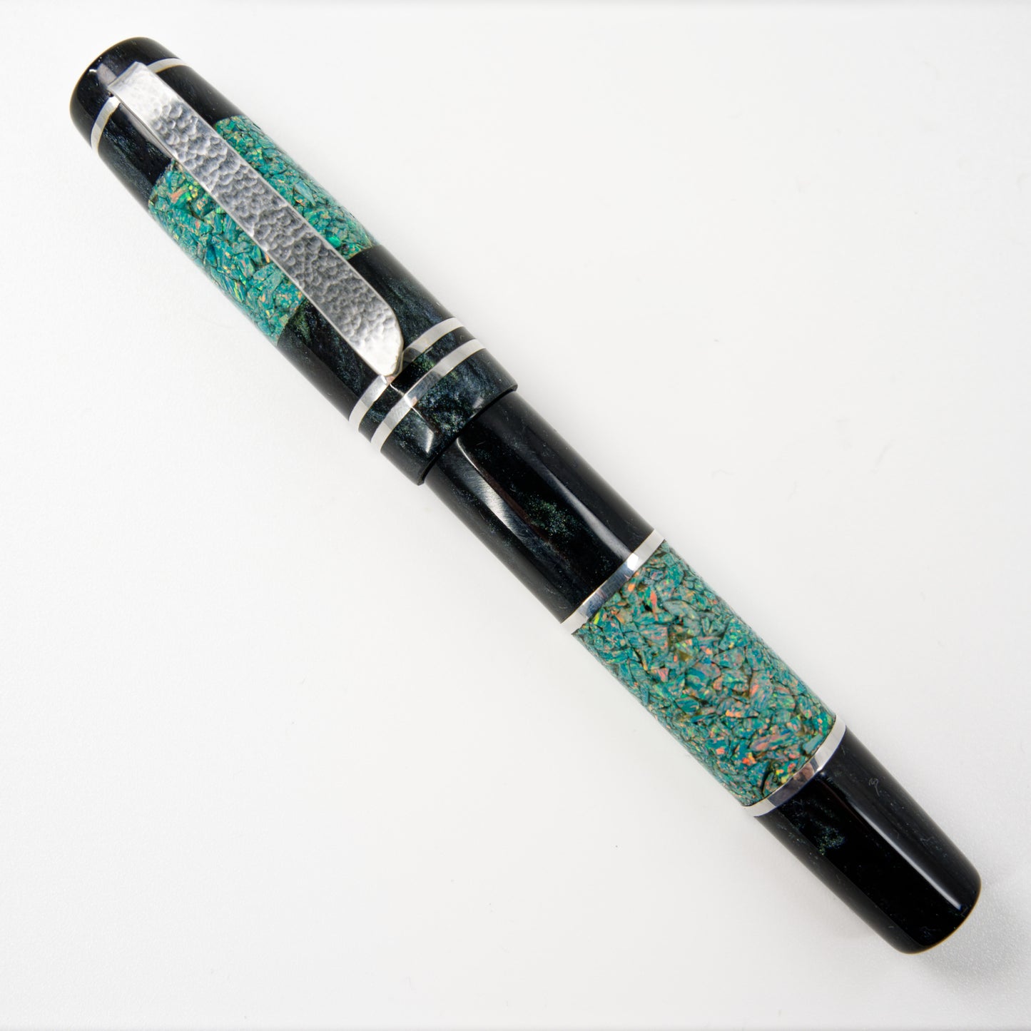 Premium Argentium Silver, Fountain Pen Opal Blitz 2