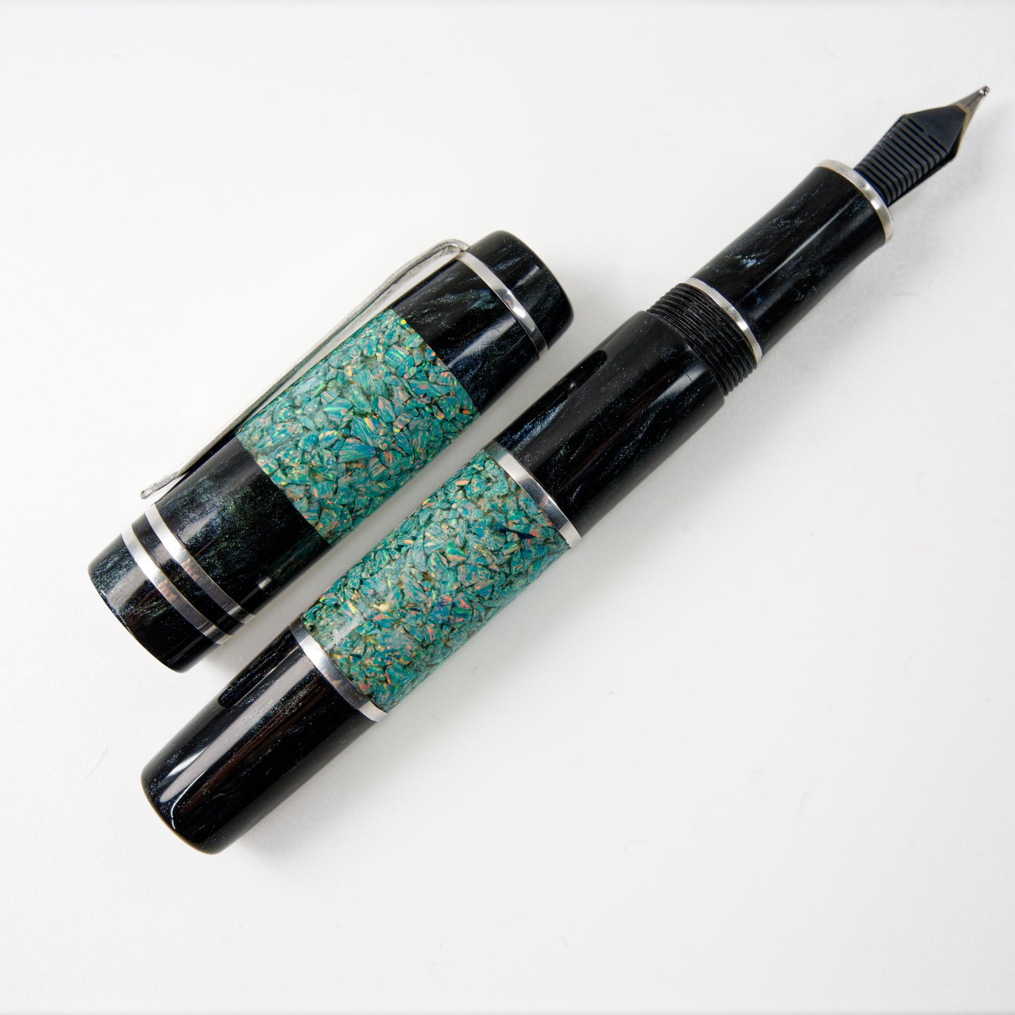 Premium Argentium Silver, Fountain Pen Opal Blitz 2