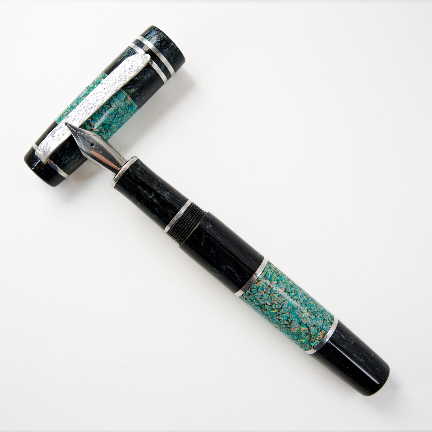 Premium Argentium Silver, Fountain Pen Opal Blitz 2