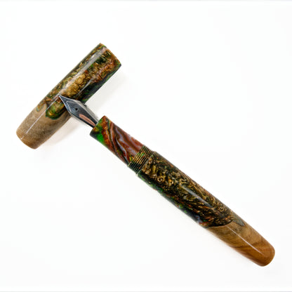 Wood Hybrid Fountain pen,  look of Autumn