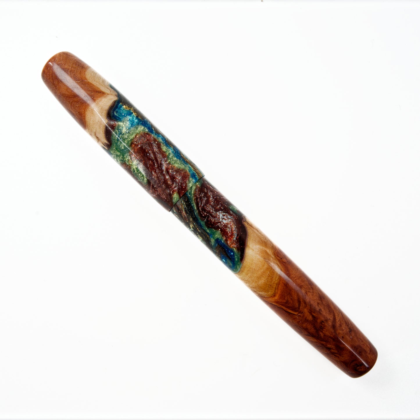 Wood Hybrid Fountain Pen, Rising River. - Silverburl Pens