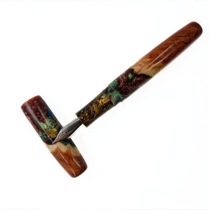 Wood Hybrid Fountain Pen, Rising River. - Silverburl Pens