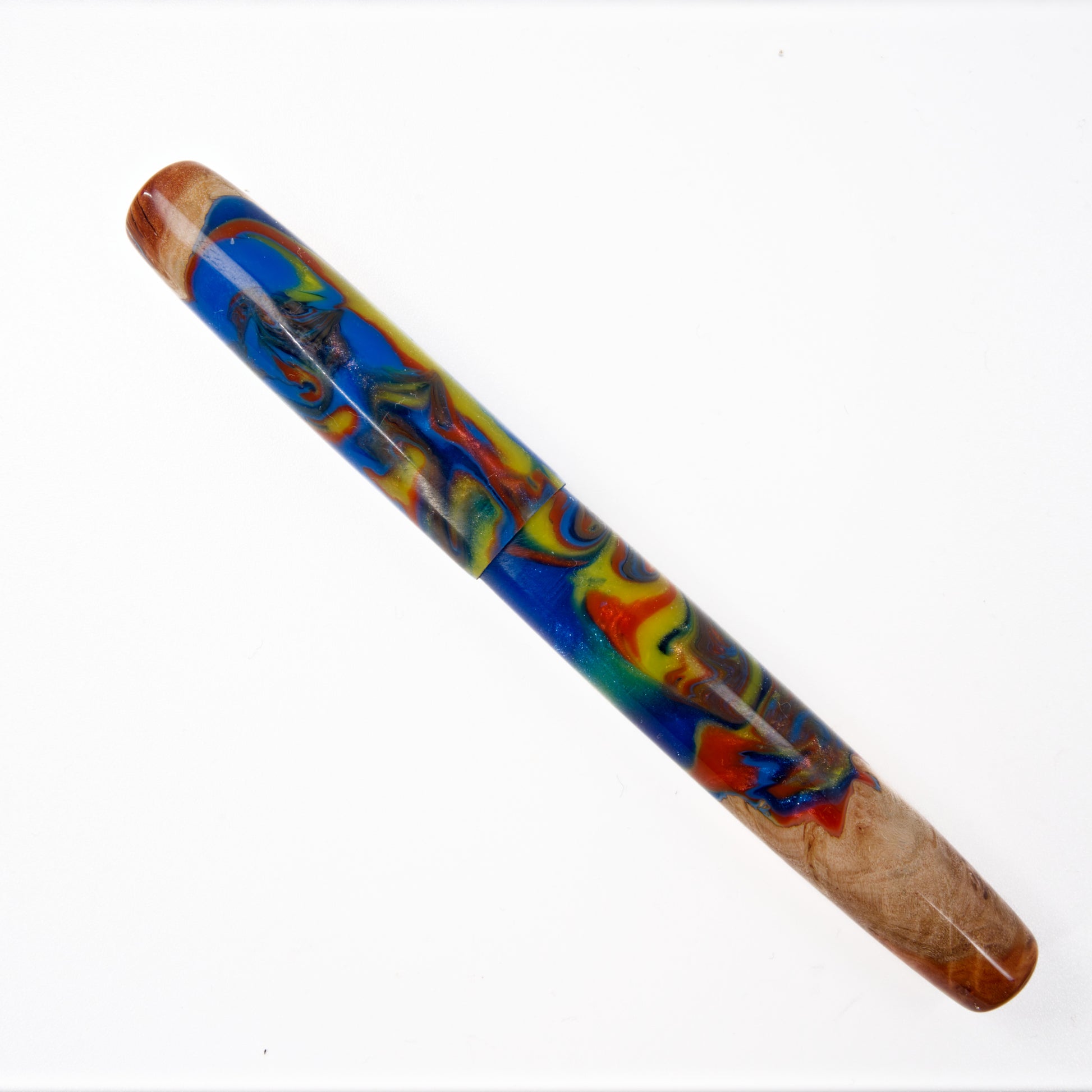 Wood Hybrid Fountain Pen, Toy Town. - Silverburl Pens