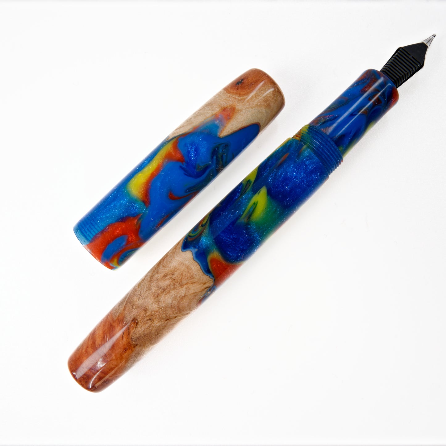 Wood Hybrid Fountain Pen, Toy Town. - Silverburl Pens