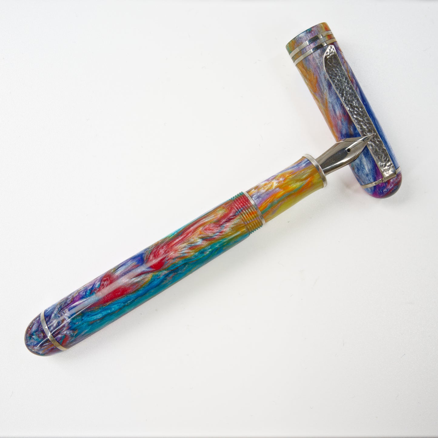 Premium Argentium Silver Fountain Pen, PM 4.