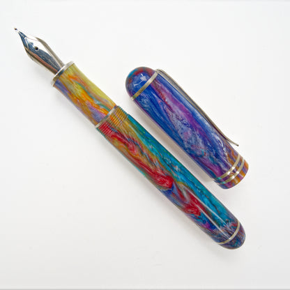 Premium Argentium Silver Fountain Pen, PM 4.