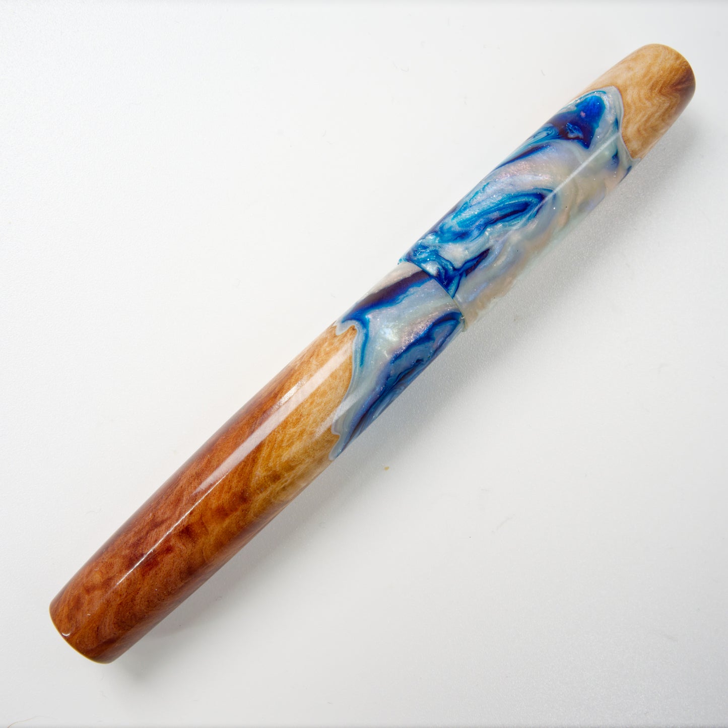 Wood Hybrid Red Mallee Burl Blue Decadence  No 1