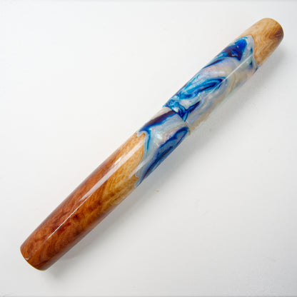 Wood Hybrid Red Mallee Burl Blue Decadence  No 1