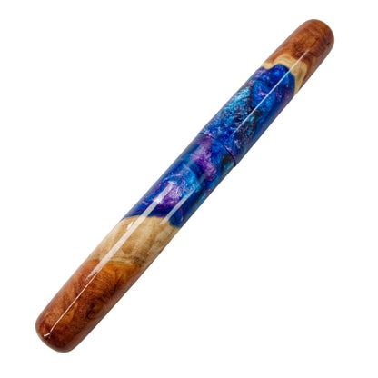 Wood Hybrid, Red Mallee Burl, Busy Blues.