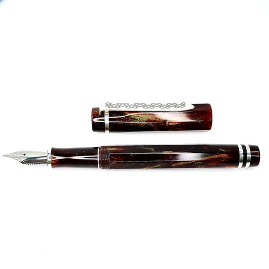 Fire Agate Nonagon Pens