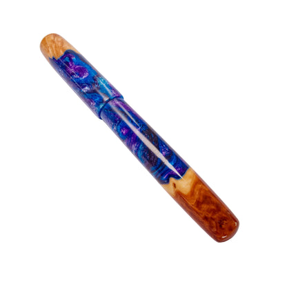 Wood Hybrid Fountain Pen, Majestic Blue Mix.