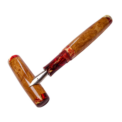 Wood Fountain Pen, English Elm Burr.