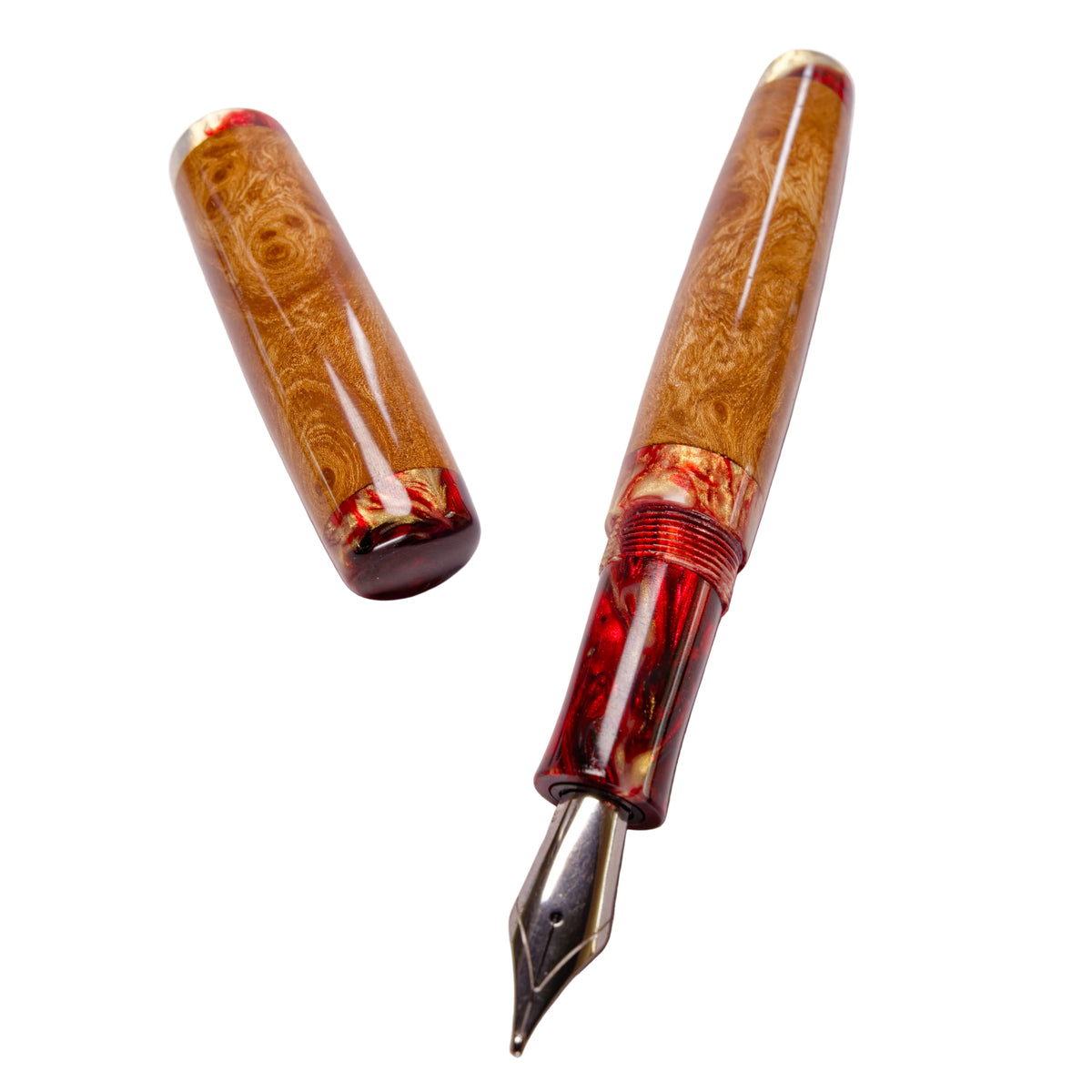 Wood Fountain Pen, English Elm Burr.