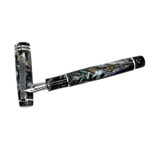 Silver Series Black Mother of Pearl, size 8 nib.